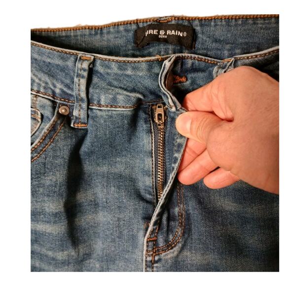 Vntg Embroidered Flare Jeans Sz 9 Blue Sunflower Daisy Acid Boho Festival Gypsy - Picture 7 of 16